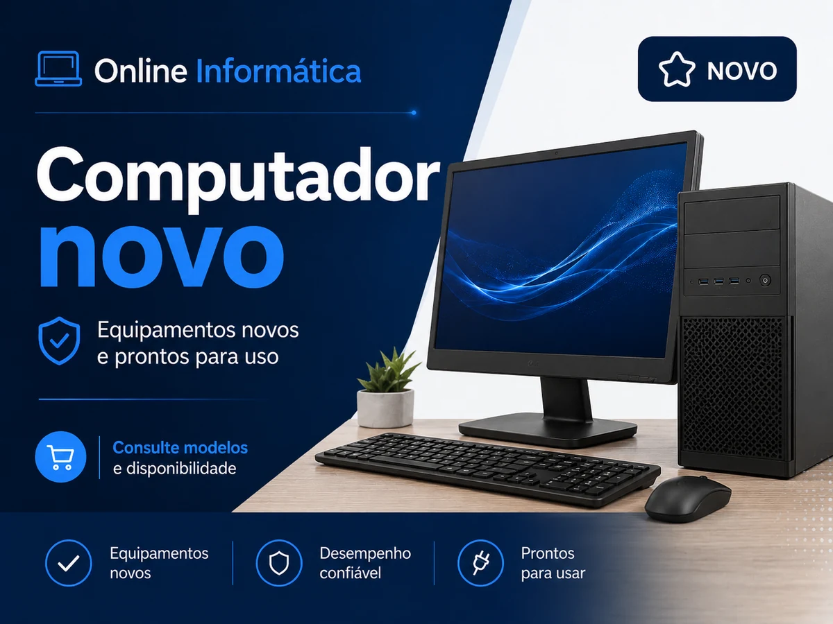 Computador novo à venda na Online Informática